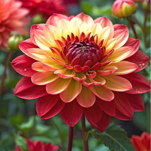 Георгин Оникс Найт купить по цене от 590р. в интернет-магазине «Посадика» с доставкой почтой в в Невьянске и по всей России – [изображение №1].